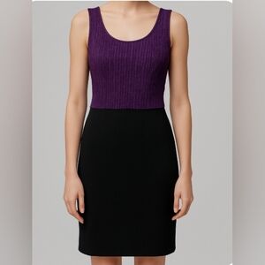 Forever 21 Mini Dress Sleeveless Party Shiny Sexy Y2K 80s 90s Purple Black Small